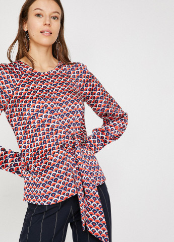 Комбинированная демисезонная блуза KOTON