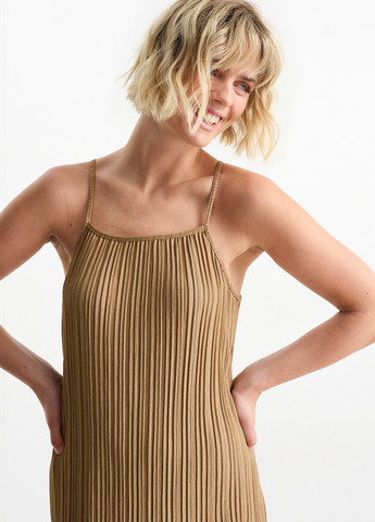 Бежева кежуал сукня сукня-майка C&A однотонна