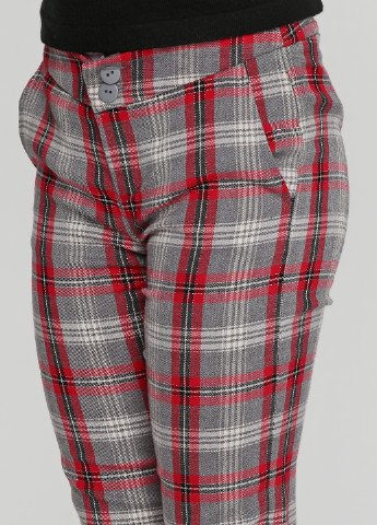 Серые кэжуал демисезонные прямые брюки Flash