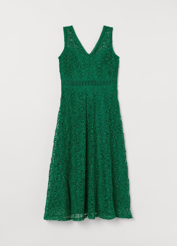 Зелена вечірня плаття, сукня H&M однотонна