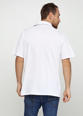 Белая футболка-поло для мужчин Rolada однотонная