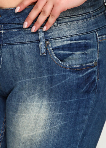Синие демисезонные прямые джинсы 1982