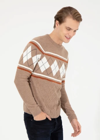 Бежевий светр чоловічий U.S. Polo Assn.