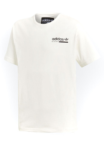 Молочная демисезонная футболка с коротким рукавом adidas