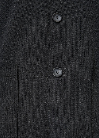 Пиджак KOTON тёмно-серый кэжуал хлопок