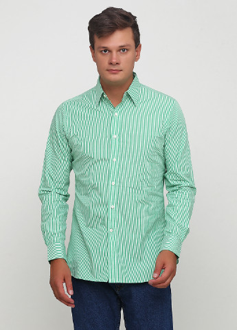 Зеленая рубашка в полоску Ralph Lauren