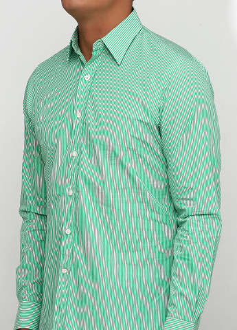 Зеленая рубашка в полоску Ralph Lauren