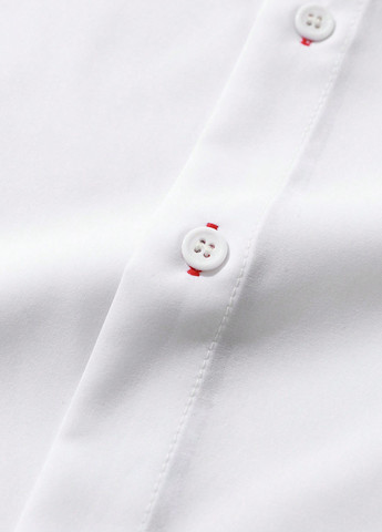 Белая классическая, кэжуал рубашка колор блок SHEIN