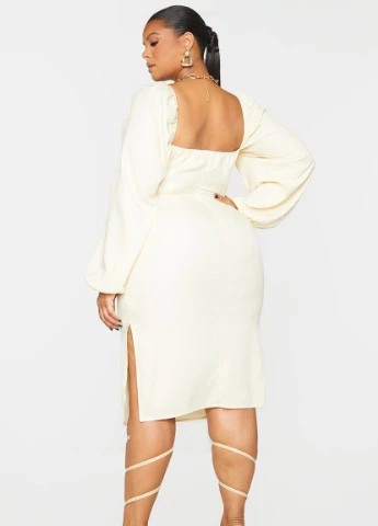 Жовтий кежуал сукня PrettyLittleThing однотонна