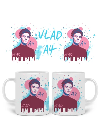Кружка блогер Влад Бумага А4 (blogger Vlad A4) 330 мл Чашка Керамическая (20259-2624) MobiPrint (219777303)