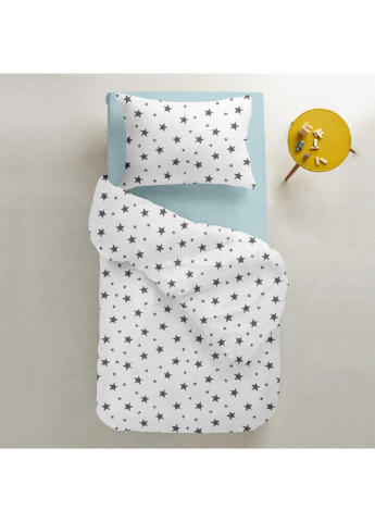 Підліткова постільна білизна STAR BIG GREY BLUE (підковдра 160х220 см, наволочка 50х70 см, простирадло 155х240 см) Cosas (251801295)
