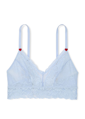 Голубой бралетт бюстгальтер Victoria's Secret без косточек полиамид