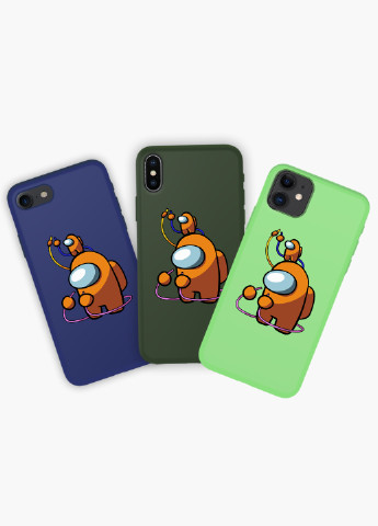 Чехол силиконовый Apple Iphone 11 Pro Амонг Ас Оранжевый (Among Us Orange) (9231-2413) MobiPrint (219566343)