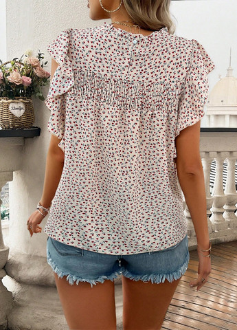 Кремовая блуза SHEIN