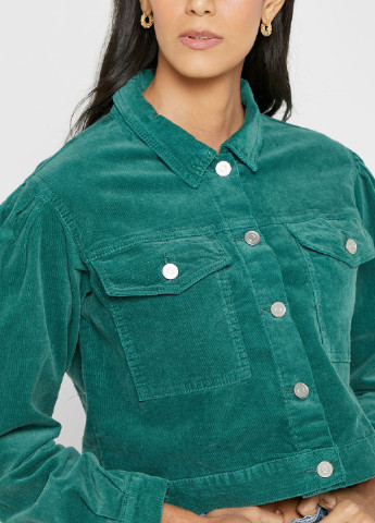 Зелена літня вельветова куртка Missguided