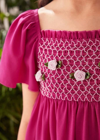 Фуксія сукня SHEIN (323082701)