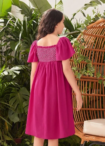 Фуксія сукня SHEIN (323082701)