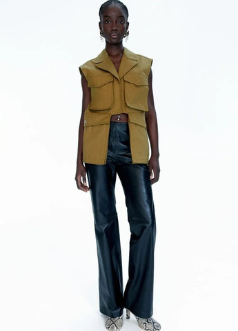 Брюки кожаные H&M Studio (354516137)