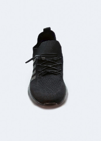Черные демисезонные мужские летние кроссовки черные на шнурках 44 Fashion