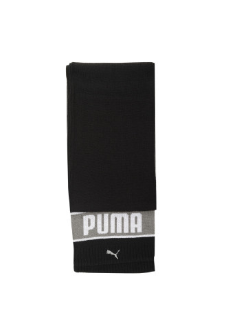 Шарф Knit Scarf Puma однотонный чёрный спортивный