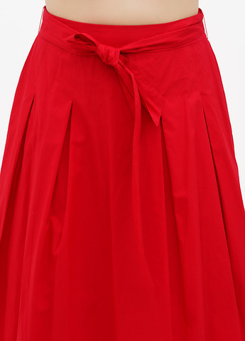 Красная кэжуал однотонная юбка Talbots