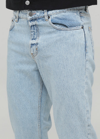 Голубые демисезонные укороченные, зауженные джинсы Cheap Monday