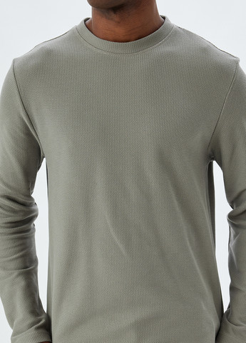 Серый демисезонный кэжуал лонгслив KOTON однотонный