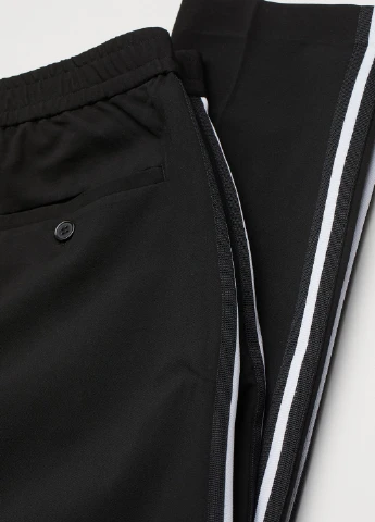 Черные демисезонные брюки H&M