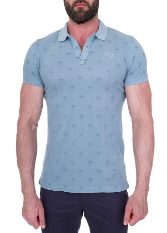Голубой футболка-поло для мужчин Blend