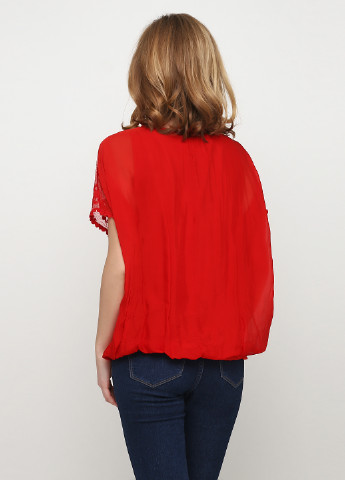 Красная летняя блуза Made in Italy