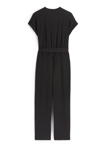 Комбінезон C&A комбінезон-брюки однотонний чорний кежуал поліестер