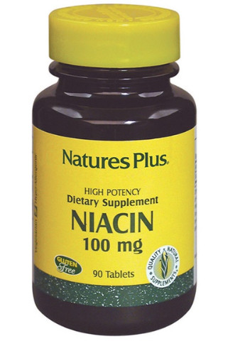 Ніацин, Niacin, 100 мг,, 90 таблеток Natures Plus (228292947)