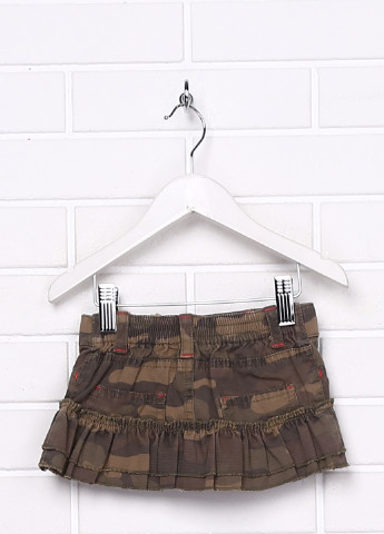 Оливковая (хаки) кэжуал камуфляжная юбка Guess мини