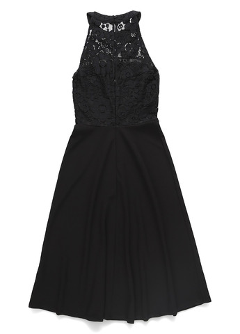 Черное вечернее платье клеш MINT&BERRY однотонное