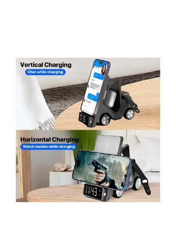 Беспроводное зарядное устройство DriveCharge 6 в 1, 10х10х4 см TheGeneral (304674887)