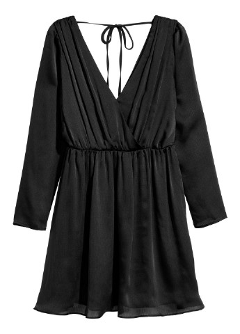 Черное кэжуал платье H&M