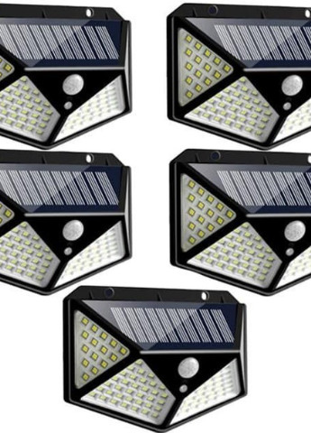 Комплект фонарей 5 шт на солнечной батарее Motion 100 LED с датчиком движения Solar (236127155)