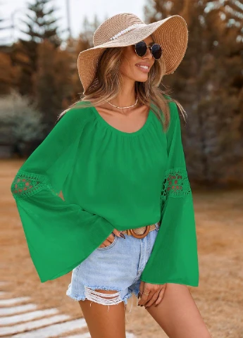 Зелёная блуза SHEIN