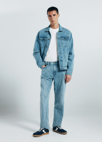 Лонгслів Springfield однотонний білий кежуали бавовна, трикотаж