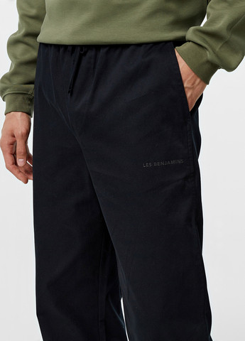 Черные кэжуал, спортивные демисезонные прямые брюки Les Benjamins
