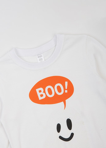 Белый демисезонный кэжуал лонгслив Garnamama с надписями