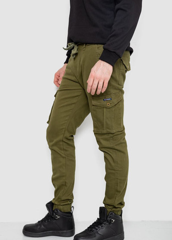 Хаки кэжуал демисезонные карго брюки Ager