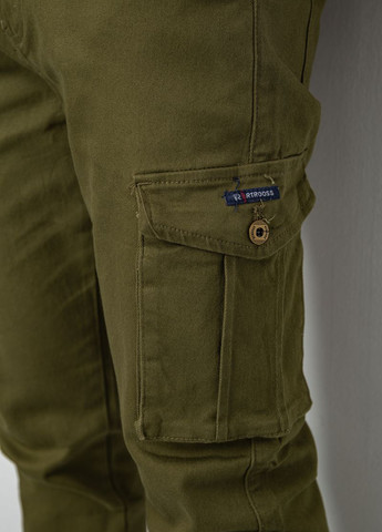 Хаки кэжуал демисезонные карго брюки Ager