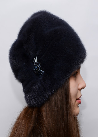 Женская норковая шапка кубанка Меховой Стиль камелия (207170934)