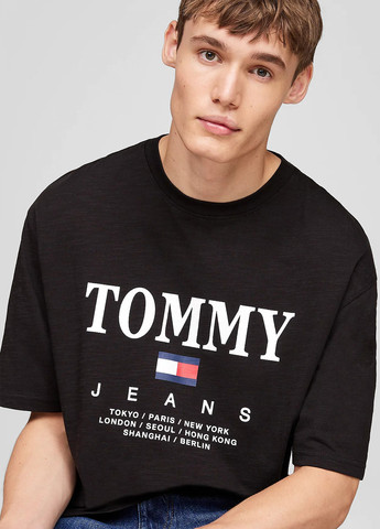 Черная футболка Tommy Jeans