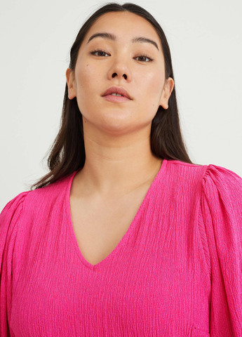 Розовое кэжуал платье C&A однотонное