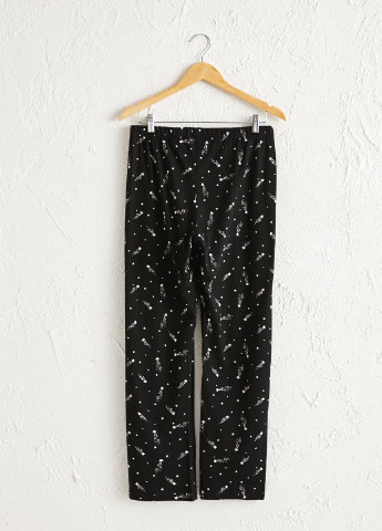 Черная всесезон пижама (рубашка, брюки) рубашка + брюки LC Waikiki