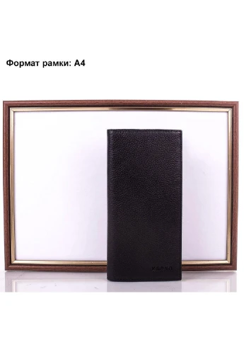 Мужское кожаное портмоне 9,5х19х2 см Karya (195771062)