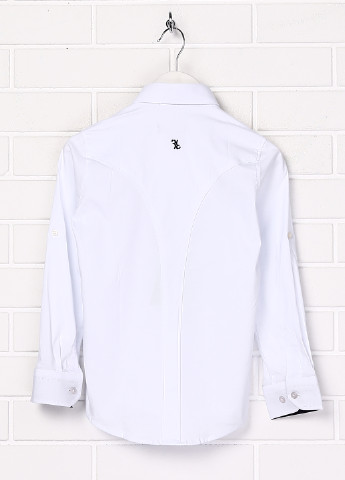 Белая кэжуал рубашка Billionaire с длинным рукавом