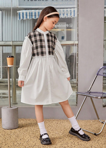 Комбинированное платье SHEIN (330487495)